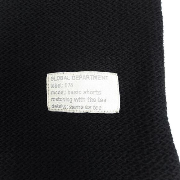 ZARA MAN Premium 90s Thick Woven Pull On Drawstring Knit Shorts Mens Large Black - Picture 5 of 8